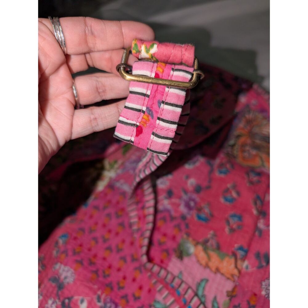 cotton patchwork backpack - Picture 3 of 7